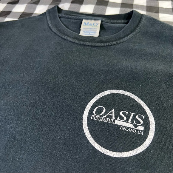 Oasis Night Club Upland California Nightlife Vintage T Shirt Black S - Picture 3 of 7